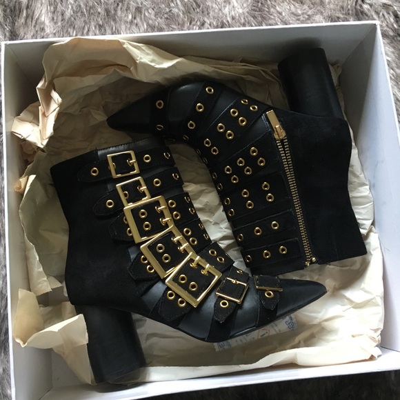 & Other stories Multi Buckle Ankle Boots - Picture 3 of 8